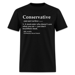Conservative A Meat-eater Who Doesn't Care What You Eat T Shirt - black