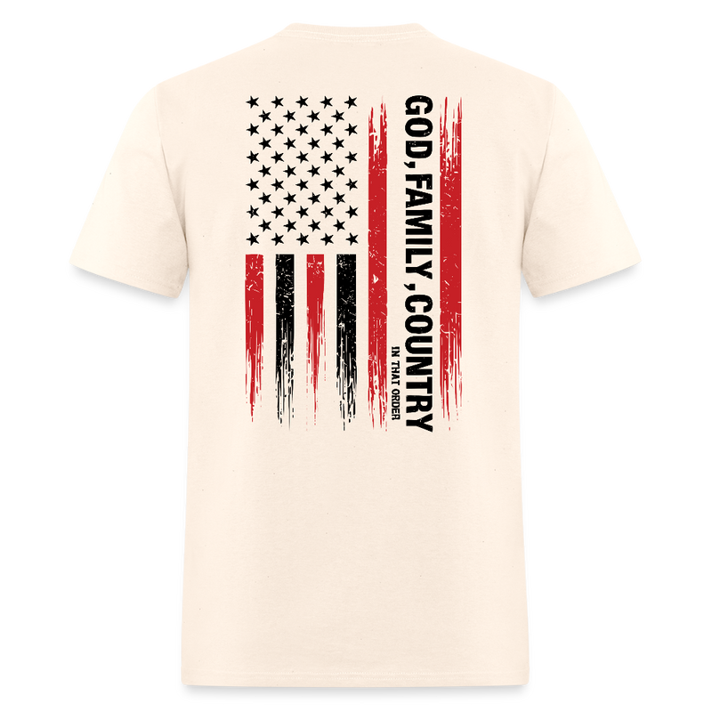God Family Country Charlie Kirk T Shirt - natural