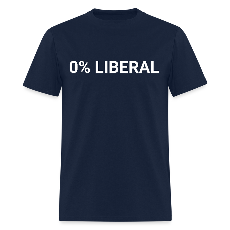 0% Liberal T Shirt - navy