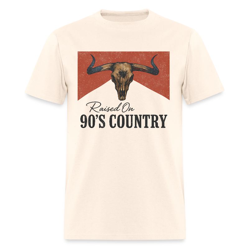 Raised On 90s Country T Shirt - natural
