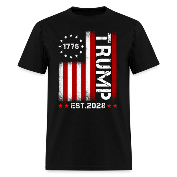 1776 Trump 2028 President T Shirt - black