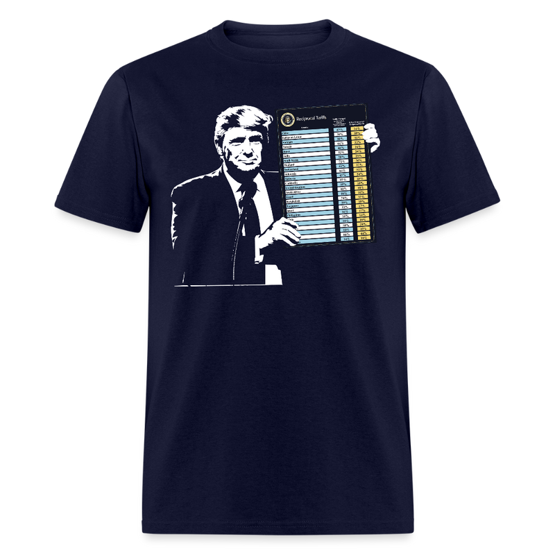 Reciprocal Tariffs Trump T Shirt - navy