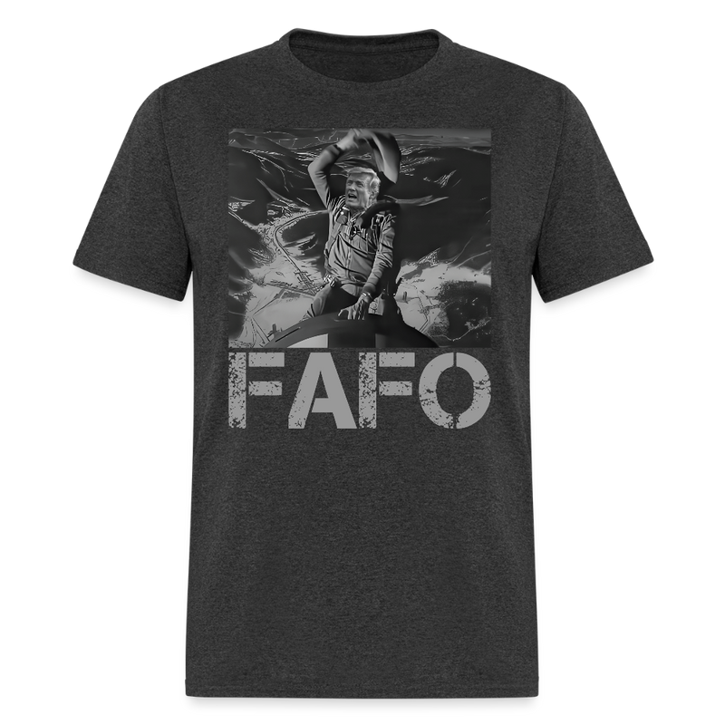 Trump FAFO T Shirt - 2 - heather black