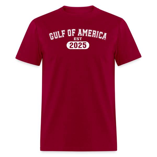 Vintage Gulf of America 2025 T Shirt - dark red