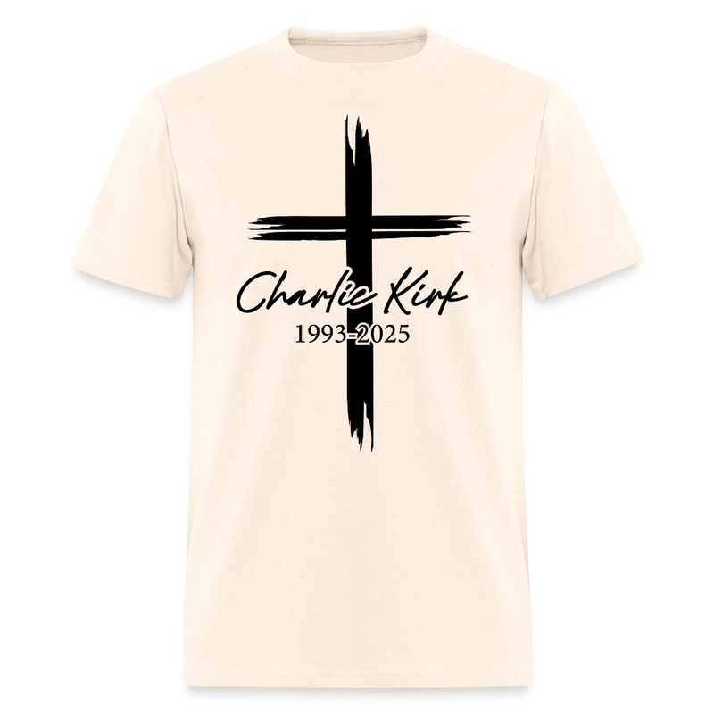 Charlie Kirk 1993-2025 T Shirt - natural