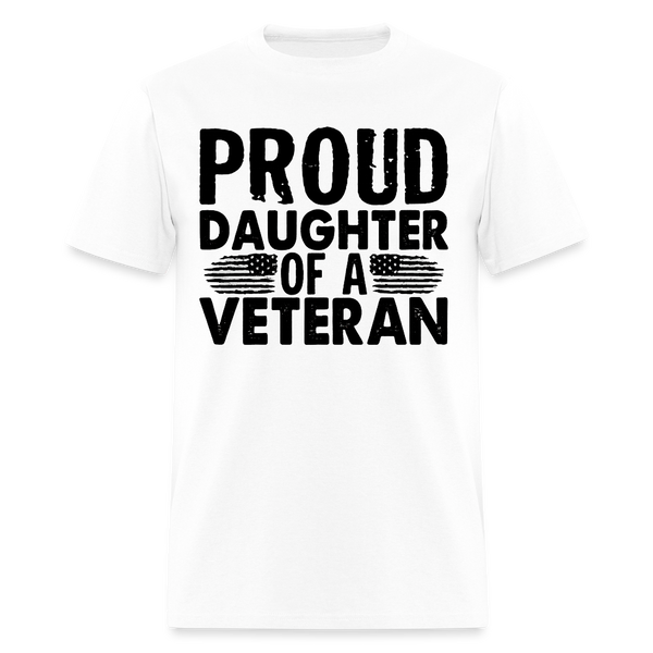 Proud Daughter of A Veteran T Shirt - 8 - white
