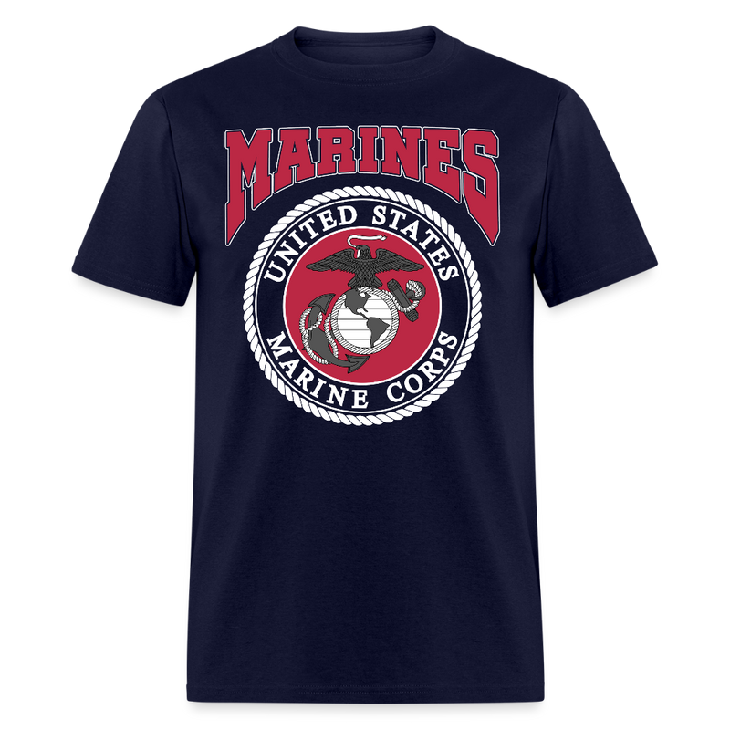 Marines USA Corps T Shirt - navy