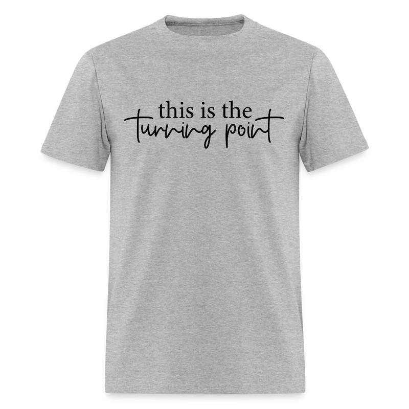 This is the Turning Point T Shirt - 7 - heather gray