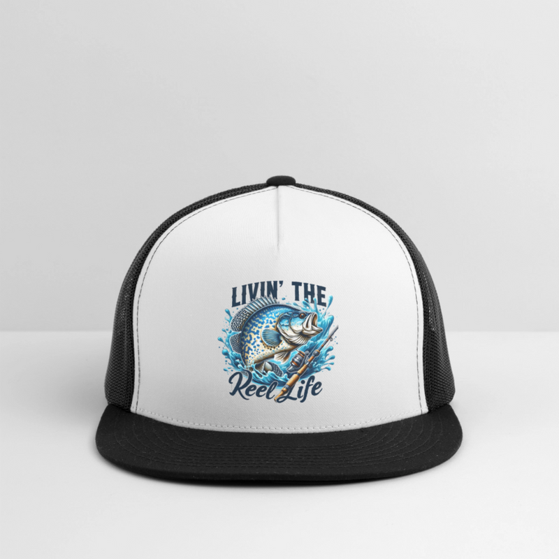 Livin' The Reel Life Trucker Hat - white/black