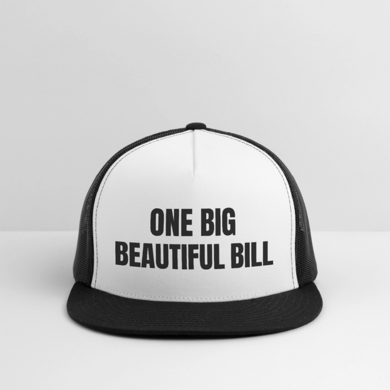 One Big Beautiful Bill Trucker Hat - white/black
