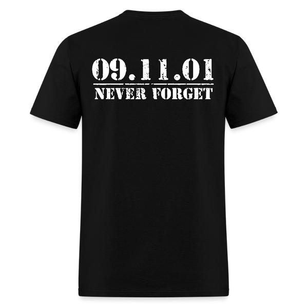 09-11-01 Never Forget Vintage T Shirt - black