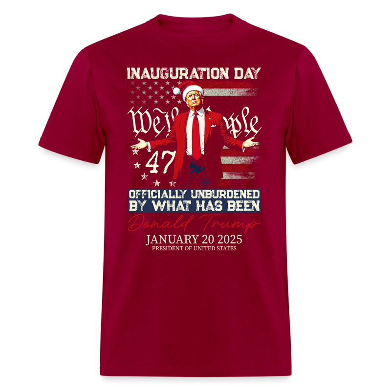Donald Trump Inauguration Day 2025 47th President Trump 47 T Shirt - dark red