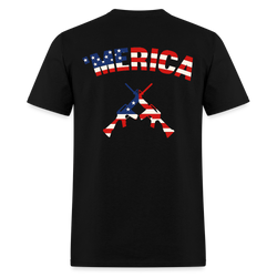 'Merica Guns Patriotic T Shirt - black