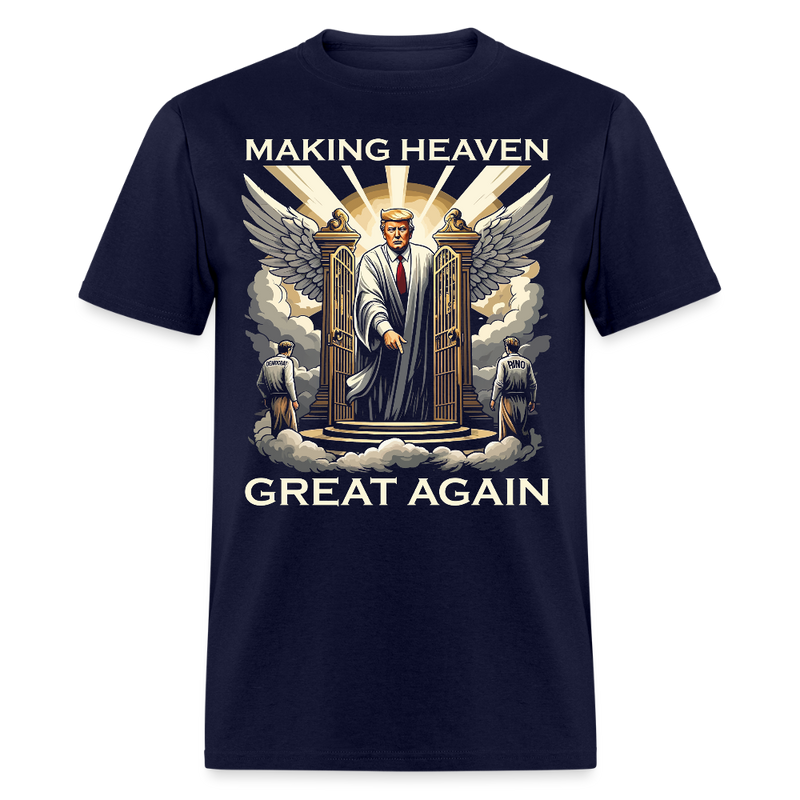 Trump Making Heaven Great Again T Shirt - navy