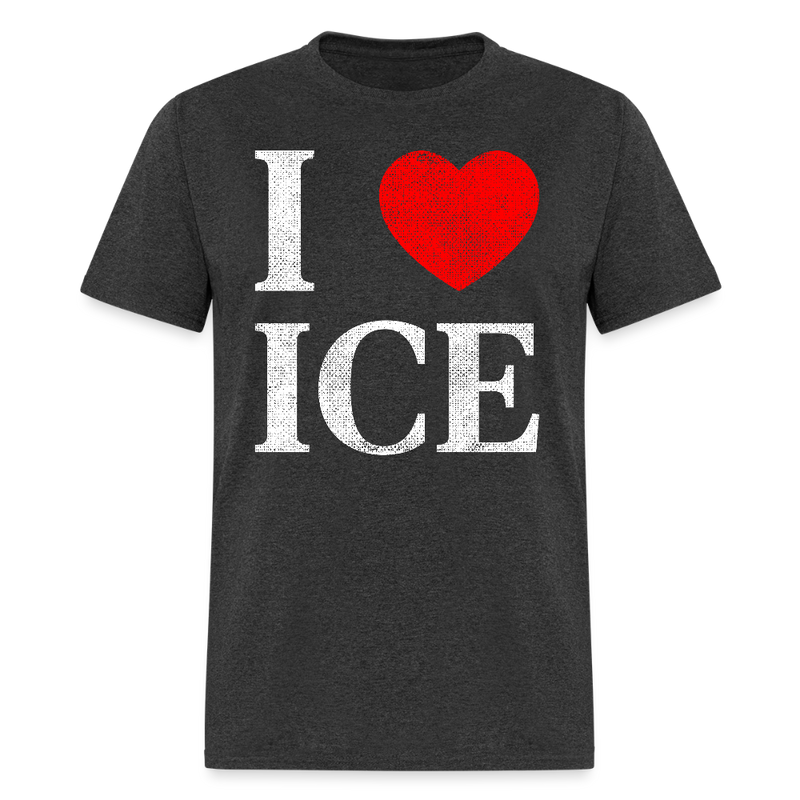I Love ICE T Shirt - heather black
