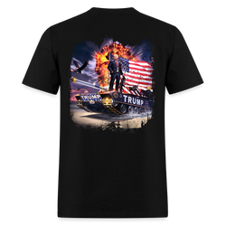 Trump On Tank T Shirt - black