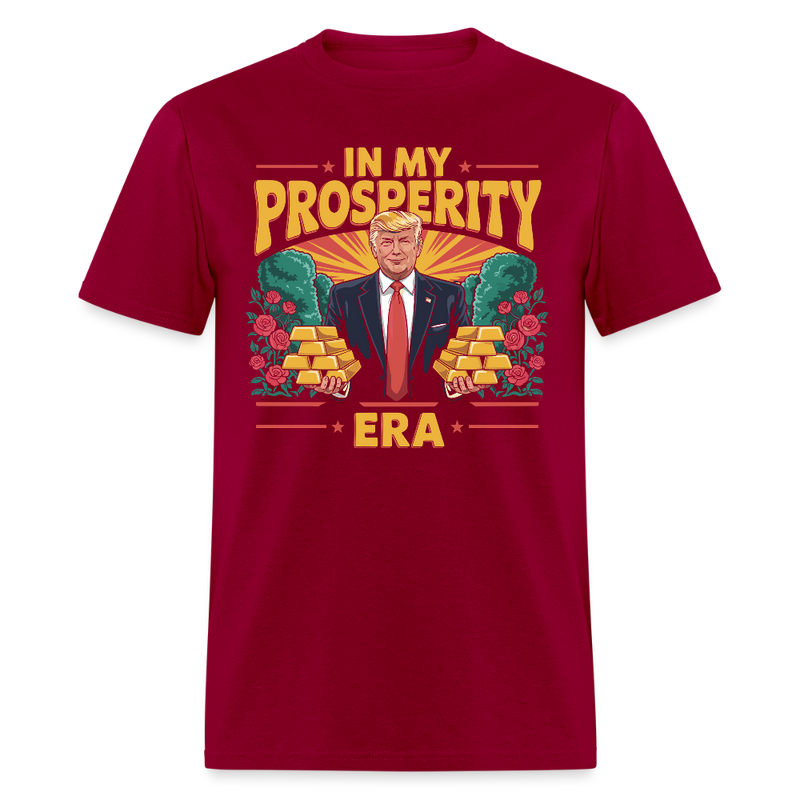 In My Prosperity Era T Shirt - dark red