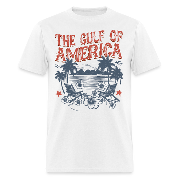 The Gulf Of America Vintage Travel T Shirt - white
