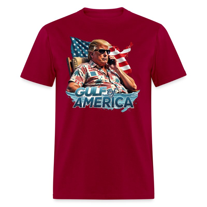 Gulf of America Trump Vacation T Shirt - dark red