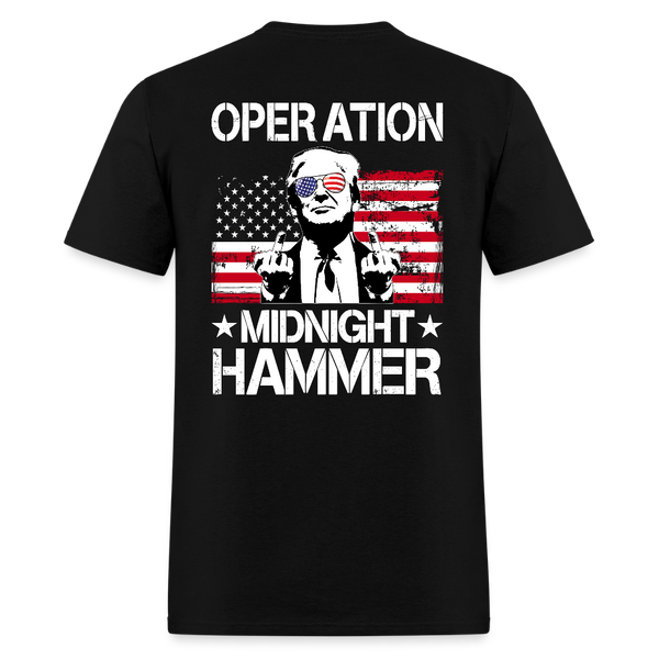 Trump Operation Midnight Hammer T Shirt - black