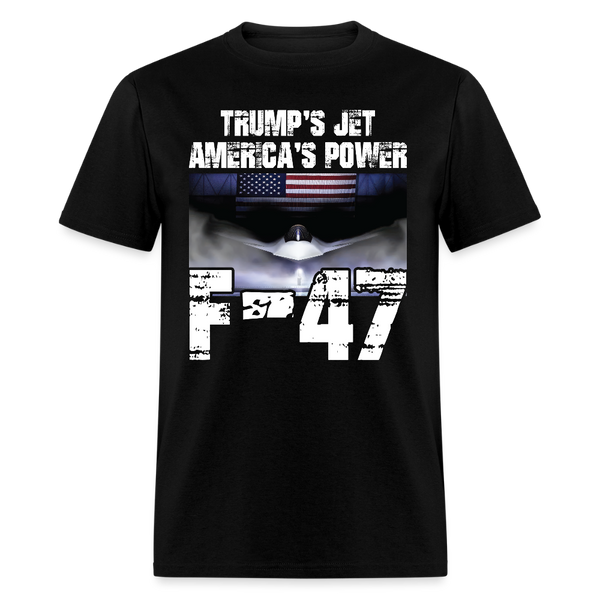 Trump’s Jet America’s Power F-47 T Shirt - black