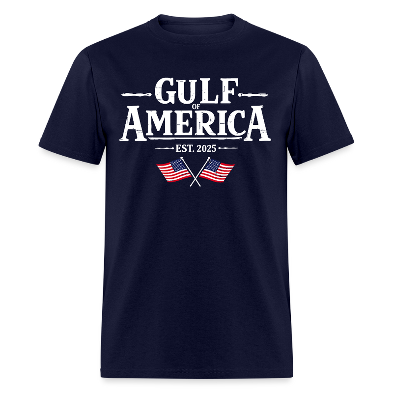 Gulf Of America Est. 2025 T Shirt - 10 - navy