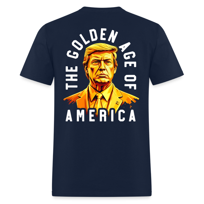 The Golden Age Of America Trump T Shirt - navy