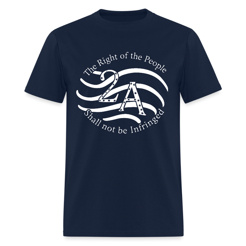 The Right Of The People 2nd Amendment T Shirt - navy