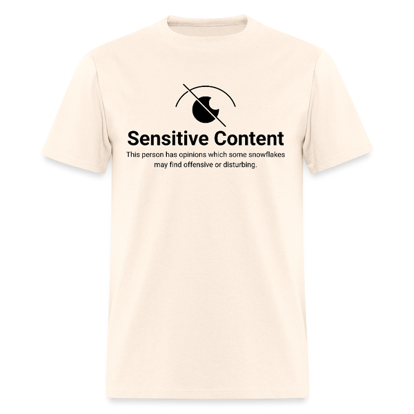 Sensitive Content T Shirt - natural