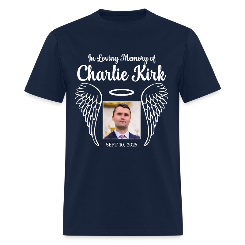 In Loving Memory Of Charlie Kirk T Shirt - navy