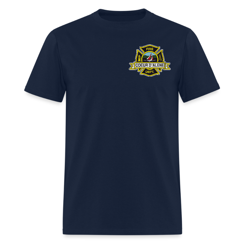 Fire Dept. Coeur D' Alene T Shirt - navy