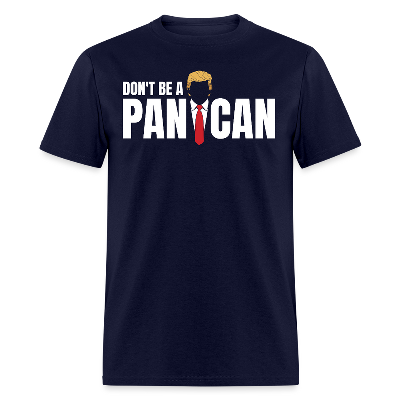 Don't Be A Panican T Shirt - navy