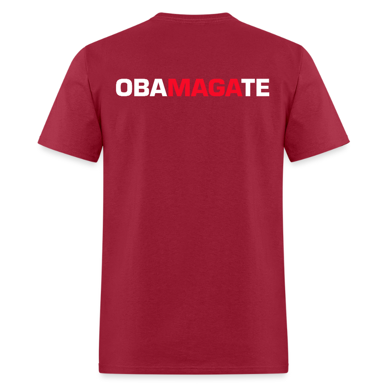 OBAMAGATE T Shirt - dark red