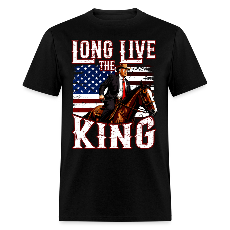 Long Live The King T Shirt - black