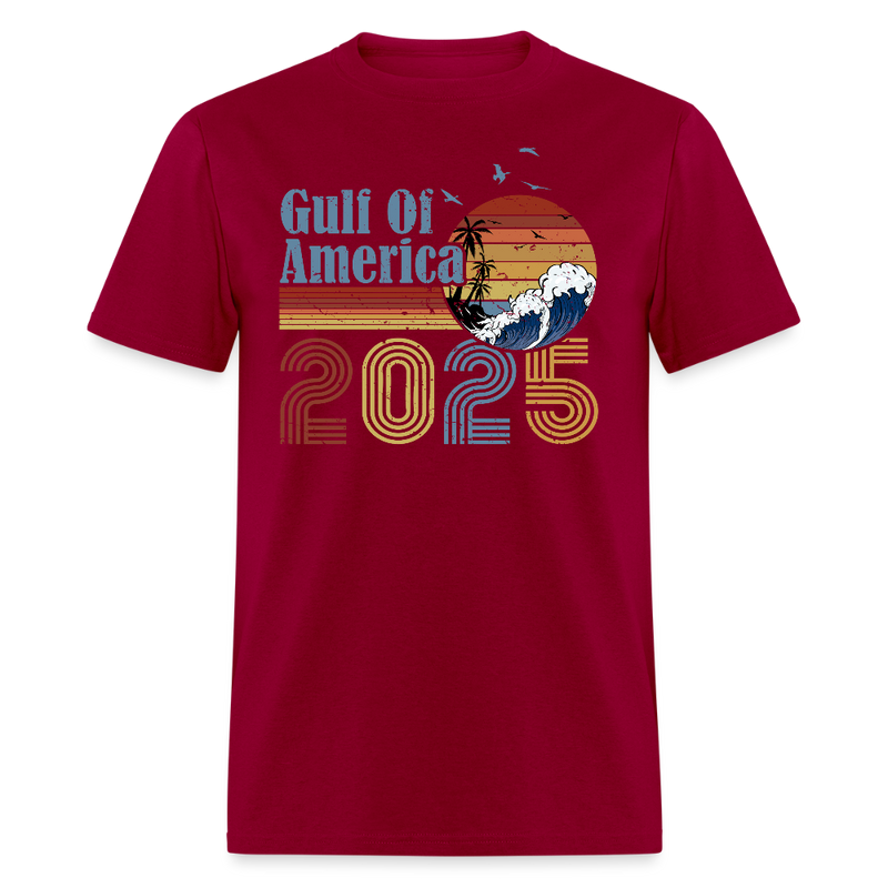 Gulf of America Vintage T Shirt - dark red