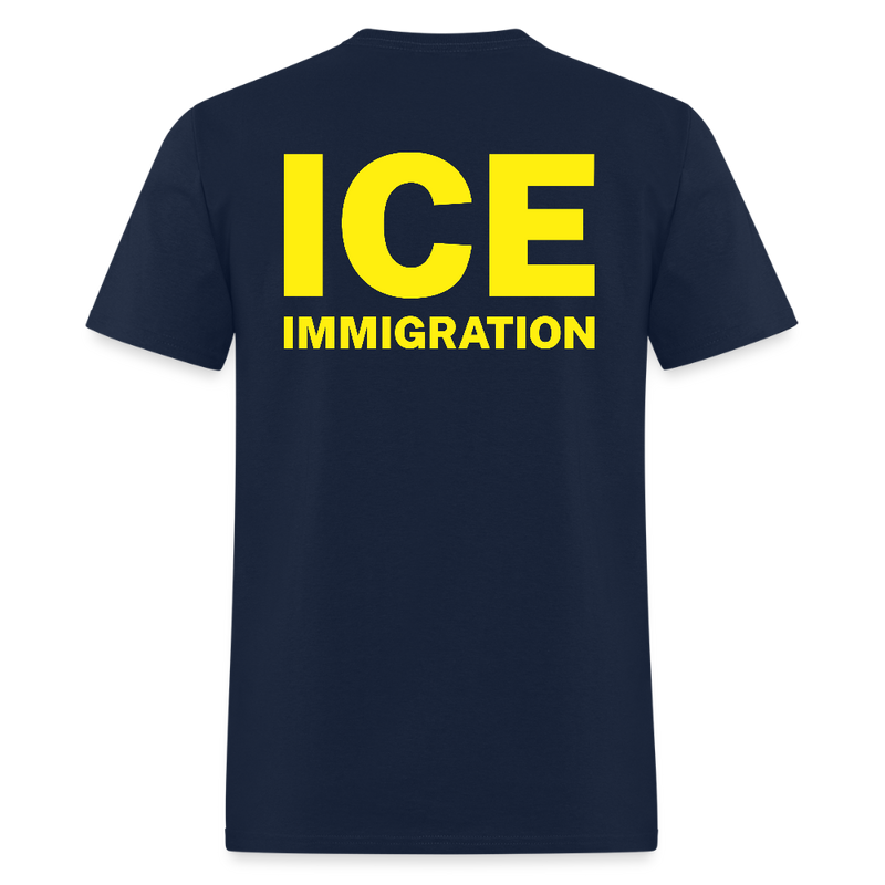 ICE Immigration T Shirt - navy