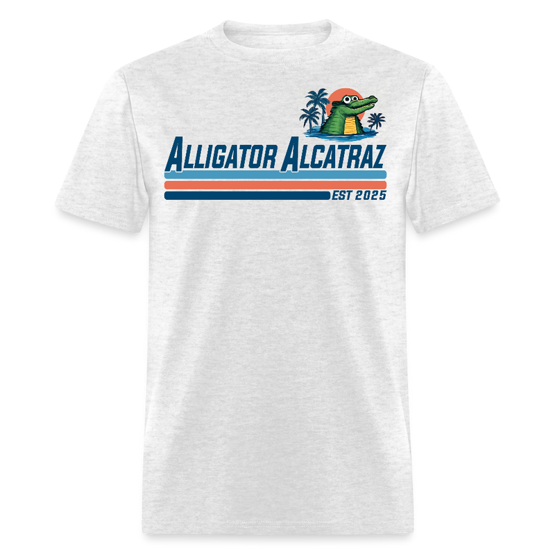 Alligator Alcatraz Est. 2025 T Shirt - light heather gray
