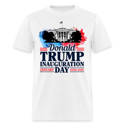 White House President Donald Trump Inauguration 2025 T Shirt - white