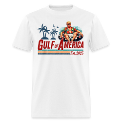 Trump Chillin' at the Gulf of America 2025 T Shirt - white