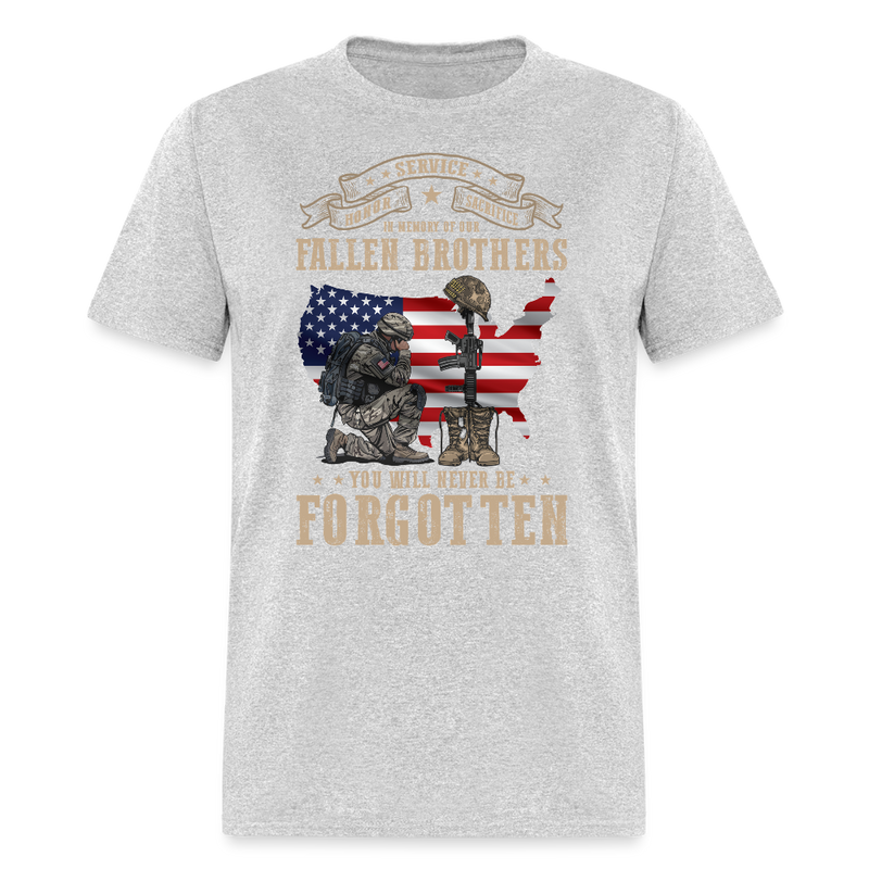 Honor Service Sacrifice In Memory Of Our T Shirt - heather gray