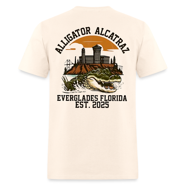 Alligator Alcatraz Everglades Florida Est. 2025 T Shirt - 2 - natural