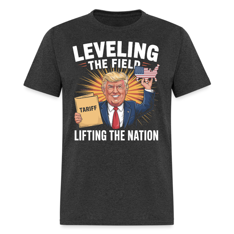 Leveling the Field, Lifting the Nation T Shirt - heather black
