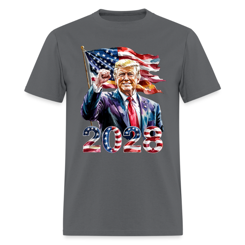 Trump For President 2028 T Shirt - charcoal