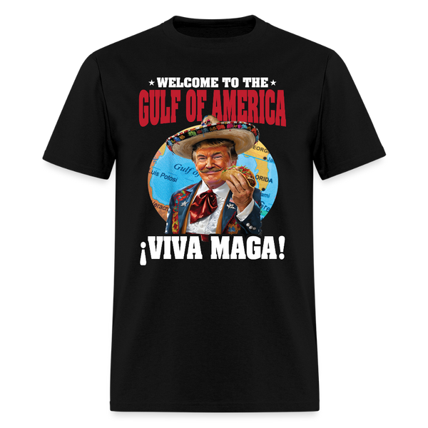 Welcome To The Gulf Of America Trump Taco T Shirt - black
