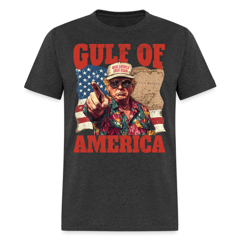 Trump Gulf Of America T Shirt - heather black