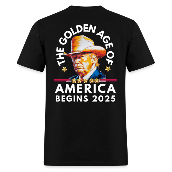 The Golden Age Of America Begins 2025 T Shirt - black