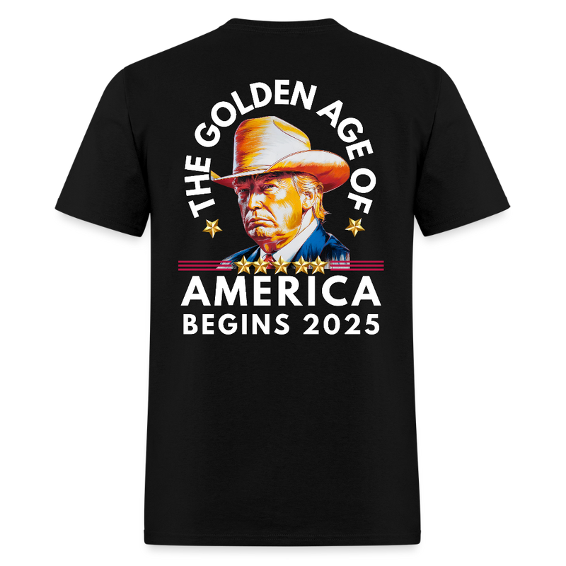 The Golden Age Of America Begins 2025 T Shirt - black