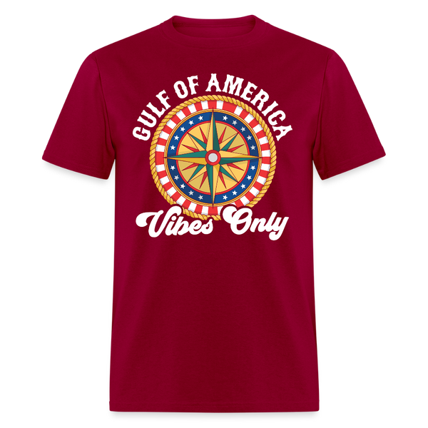 Gulf of America Vibes Only T Shirt - dark red