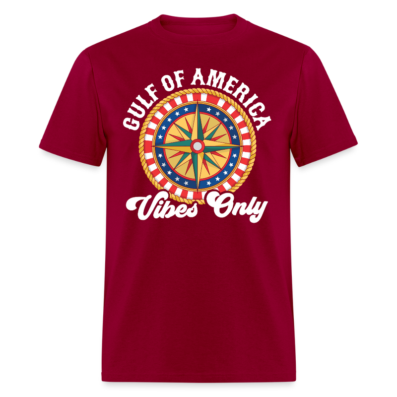 Gulf of America Vibes Only T Shirt - dark red