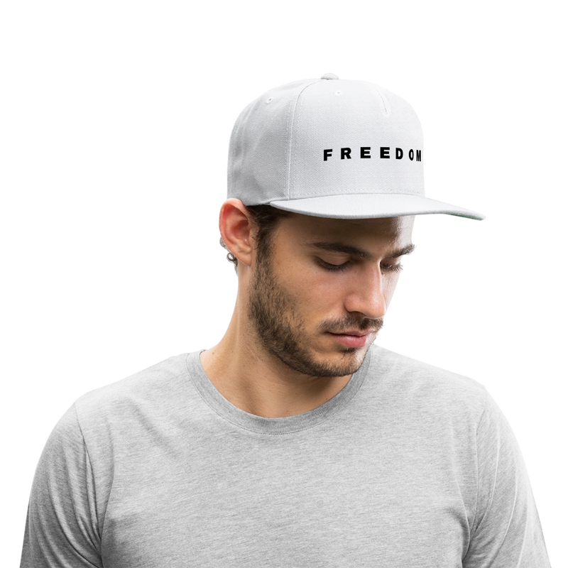Freedom Charlie Snapback Cap - white